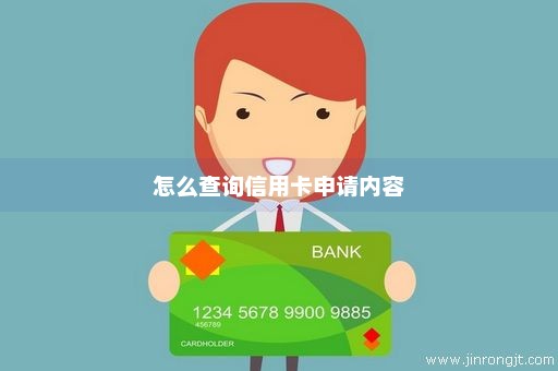 怎么查询信用卡申请内容