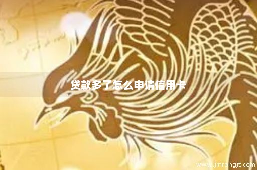 贷款多了怎么申请信用卡