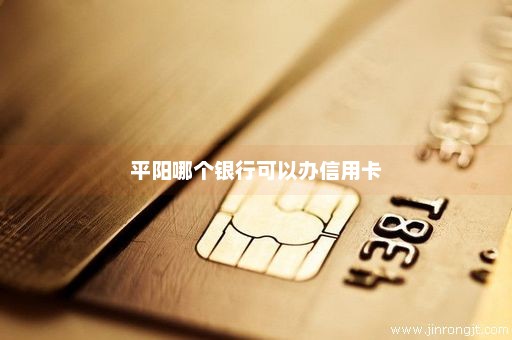 平阳哪个银行可以办信用卡