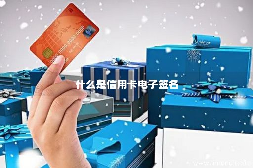 什么是信用卡电子签名