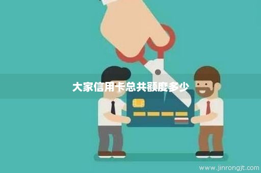 大家信用卡总共额度多少
