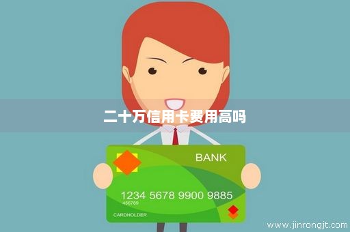 二十万信用卡费用高吗