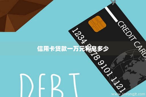 信用卡贷款一万元利息多少
