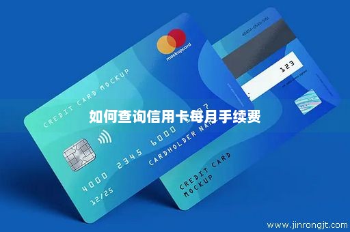 如何查询信用卡每月手续费