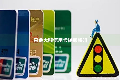 白金大额信用卡提额快吗