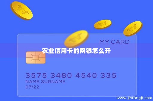 农业信用卡的网银怎么开
