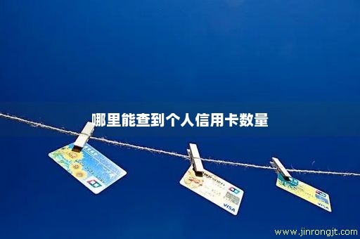 哪里能查到个人信用卡数量