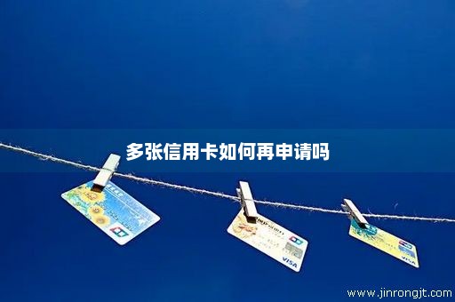 多张信用卡如何再申请吗