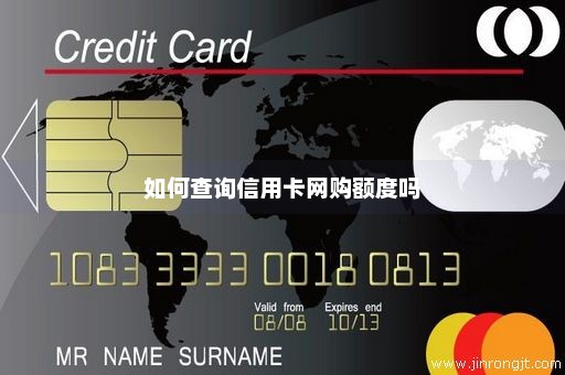 如何查询信用卡网购额度吗