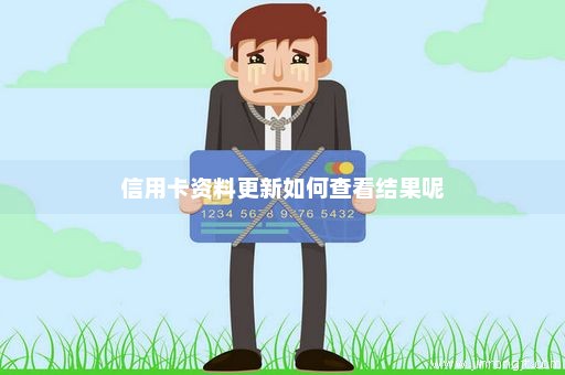 信用卡资料更新如何查看结果呢