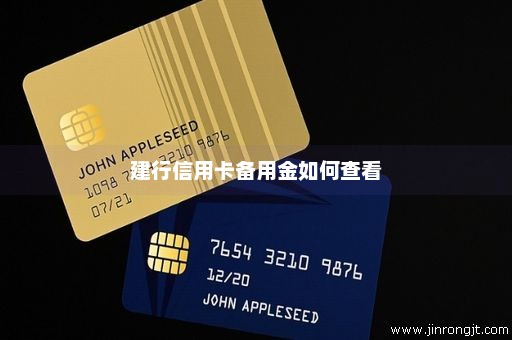 建行信用卡备用金如何查看