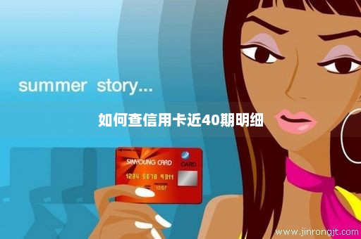 如何查信用卡近40期明细