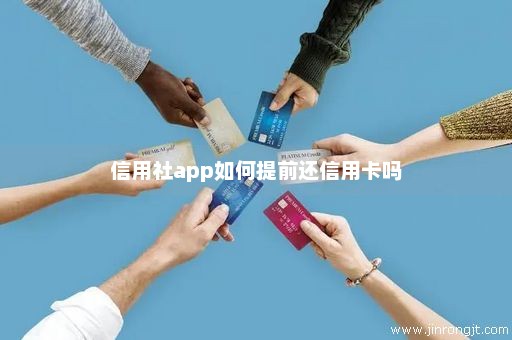 信用社app如何提前还信用卡吗