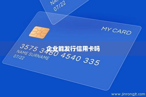 企业能发行信用卡吗